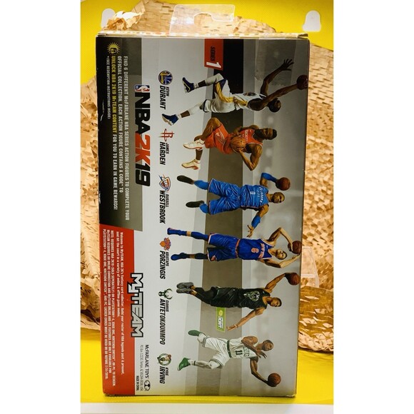McFarlane NBA 2k19 ~ Kristaps Porzingis ~ My Team ~ Series 1 ~ Knicks ~ Celtics - Picture 3 of 4